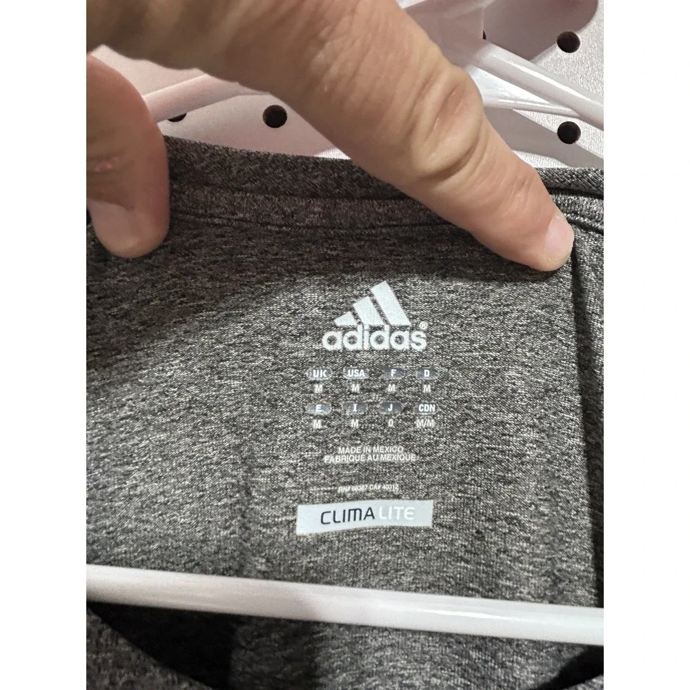 Adidas Clima Lite Long Sleeve T Shirt Gray